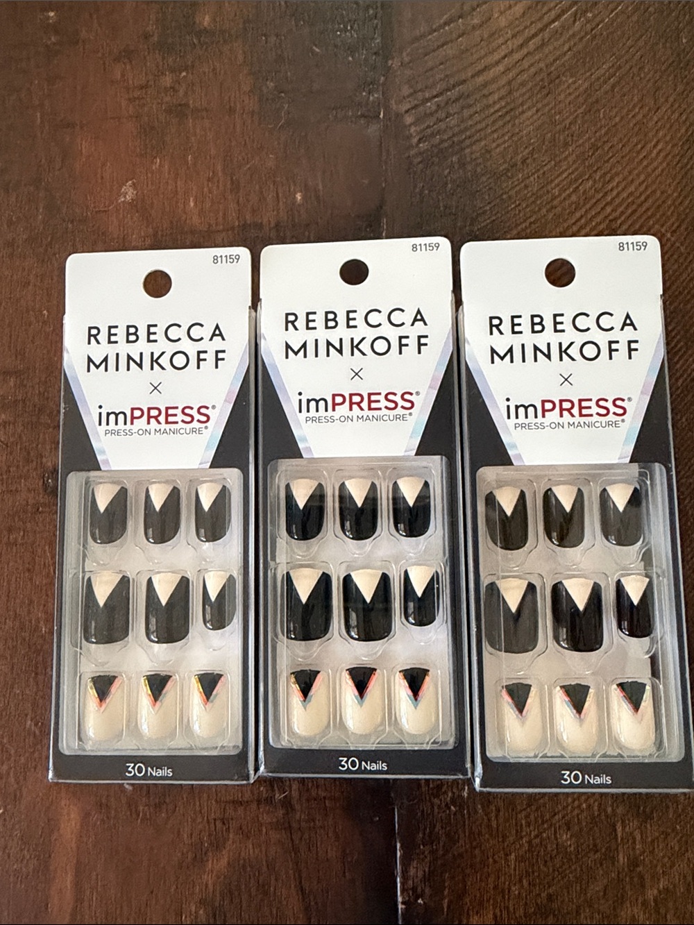 Rebecca Minkoff Press-On Nail Sets with Accent Chevron
